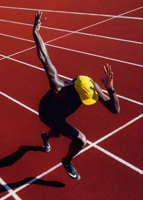 Track running shoes